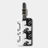 Étiquette À Bagage Étiquette de bagage pour chiens écossais (Devant Vertical)