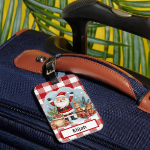 Étiquette À Bagage Étiquette de bagage pour les fêtes de Noël en vich
