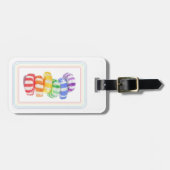 Étiquette À Bagage Étiquette de bagage RAINBOW CANDY (Devant horizontal)