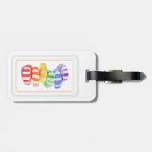 Étiquette À Bagage Étiquette de bagage RAINBOW CANDY (Dos horizontal)