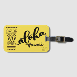 Étiquette À Bagage Étiquette de bagage Rétro Tiki Aloha