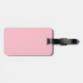 Étiquette À Bagage Étiquette de bagage rose (Dos horizontal)