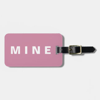 Étiquette À Bagage Étiquette de bagage rose avec 'À moi' écrit dessus