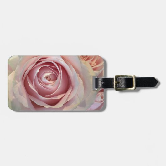 Étiquette À Bagage Étiquette de bagage Rose Rose (Devant horizontal)