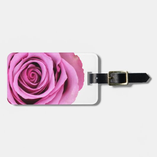 Étiquette À Bagage Étiquette de bagage Rose rose (Devant horizontal)