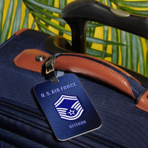 Étiquette À Bagage Étiquette de bagage Senior Master Sergeant USAF