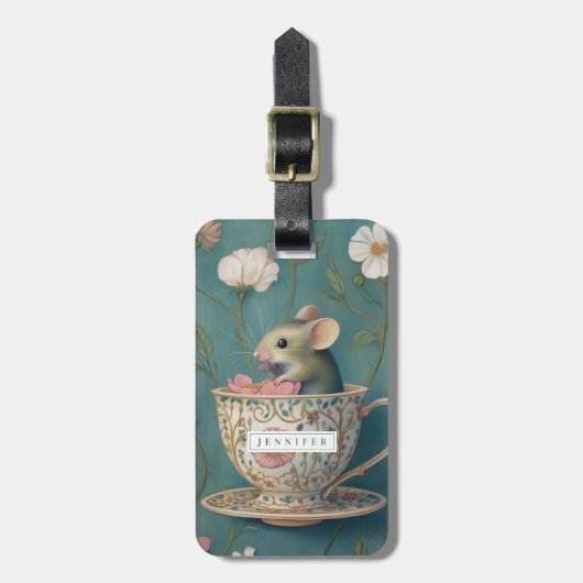 Étiquette À Bagage Étiquette de bagage souris (Devant Vertical)
