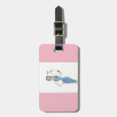 Étiquette À Bagage Étiquette de bagage. Steward (hôtesse de l'air) (Devant Vertical)