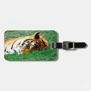 Étiquette À Bagage Étiquette de bagage Tigre couché