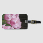 Étiquette À Bagage Étiquette de bagage tulipe rose (Devant Horizontal)