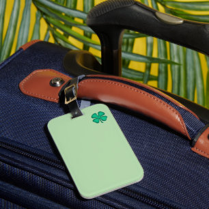 Étiquette À Bagage Étiquette de bagage vert Trèfle irlandais Lucky 4