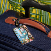 Étiquette de bagage Vespa Hawaii – Voyage en scoot