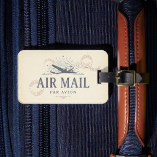 Étiquette À Bagage Étiquette de bagage vintage avion
