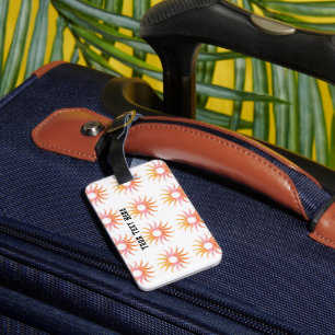 Étiquette À Bagage Étiquette de bagage Votre texte ici nom Couleur no