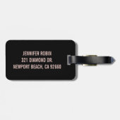 Étiquette À Bagage étiquette de bagages CAT LADY (Dos horizontal)