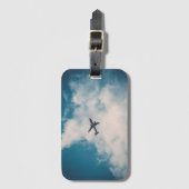 Étiquette À Bagage étiquette de bagages de l'avion (Devant Vertical)