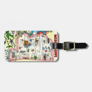 Étiquette À Bagage Étiquette de bagages de l'État du Mississippi