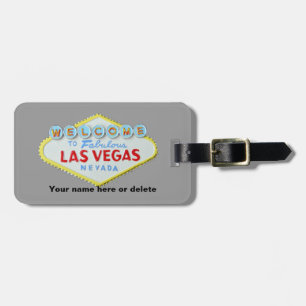 Étiquette À Bagage Étiquette de bagages de signe de Las Vegas