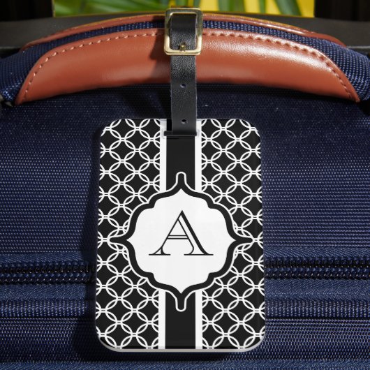 Étiquette À Bagage Étiquette de bagages en dentelle noire (Insitu Rectoal 2)