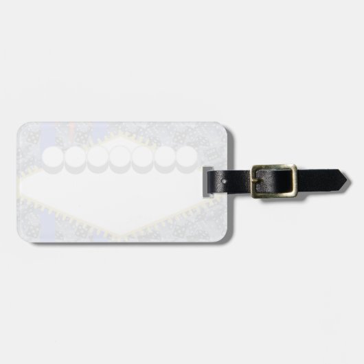 Étiquette À Bagage Étiquette de bagages faite sur commande de Las (Devant horizontal)