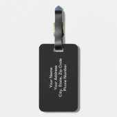 Étiquette À Bagage Étiquette de bagages Monogram (Dos Vertical)