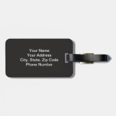 Étiquette À Bagage Étiquette de bagages Monogram (Dos horizontal)