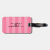 Étiquette À Bagage Étiquette de bagages Monogram (Dos horizontal)