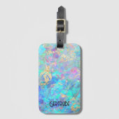 Étiquette À Bagage étiquette de bagages photo opal (Devant Vertical)