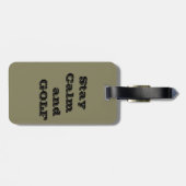 Étiquette À Bagage Étiquette de bagages pour le calme et le GOLF (Dos horizontal)