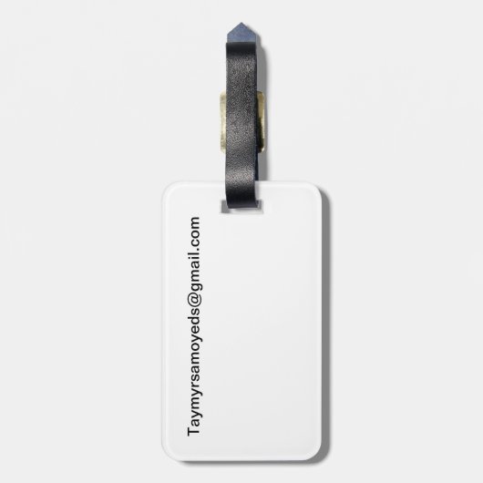 Étiquette À Bagage Étiquette de bagages Taymyr Samoyeds (Dos Vertical)