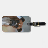 Étiquette À Bagage Étiquette de bourse/bagage de chien de boxeur (Devant horizontal)