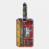 Étiquette À Bagage Étiquette de bourse de bagage (Dos Vertical)