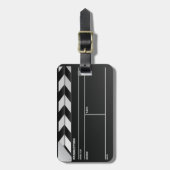 Étiquette À Bagage Étiquette de coup de panneau de clapet de cinéaste (Devant Vertical)