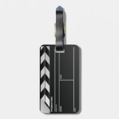 Étiquette À Bagage Étiquette de coup de panneau de clapet de cinéaste (Dos Vertical)