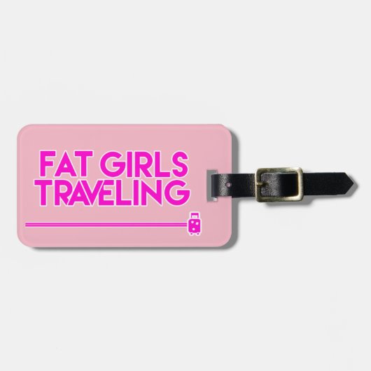 Étiquette À Bagage Étiquette de déplacement de bagage de grosses (Devant horizontal)