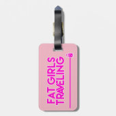 Étiquette À Bagage Étiquette de déplacement de bagage de grosses (Dos Vertical)