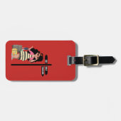 Étiquette À Bagage Étiquette de déplacement de bagage de grosses (Devant horizontal)