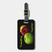 Étiquette À Bagage Étiquette de déplacement de bagage de professeur (Devant Vertical)