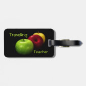 Étiquette À Bagage Étiquette de déplacement de bagage de professeur (Dos horizontal)