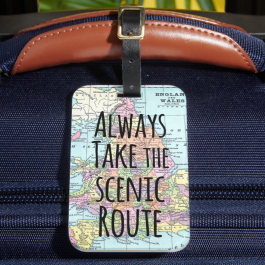 Étiquette À Bagage Étiquette de la carte de devis de route Pittoresqu (Insitu Rectoal 2)