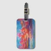 Étiquette À Bagage Étiquette de la valise du coucher du soleil (Devant Vertical)