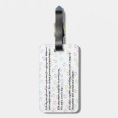 Étiquette À Bagage Étiquette de laisse - chien de thérapie (Dos Vertical)