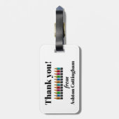 Étiquette À Bagage Étiquette de l'enseignant Fourre-tout / Bagage (Dos Vertical)