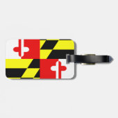 Étiquette À Bagage Étiquette de l'indicateur de l'état du Maryland (Dos horizontal)