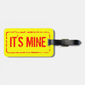 Étiquette À Bagage Étiquette de lugage de voyage avec le signe de (Dos horizontal)