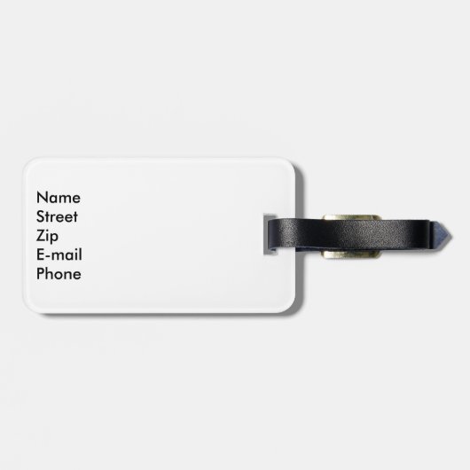 Étiquette À Bagage étiquette de nom de bagage Koala (Dos horizontal)