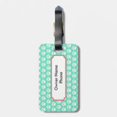 Étiquette À Bagage Étiquette de nom de transporteur d'animal familier (Dos Vertical)