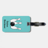 Étiquette À Bagage Étiquette de roulement personnalisée de sac (Dos horizontal)