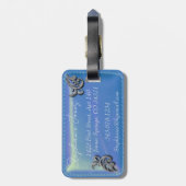 Étiquette À Bagage Étiquette de sac à dos en cuir (Dos Vertical)