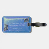 Étiquette À Bagage Étiquette de sac à dos en cuir (Dos horizontal)